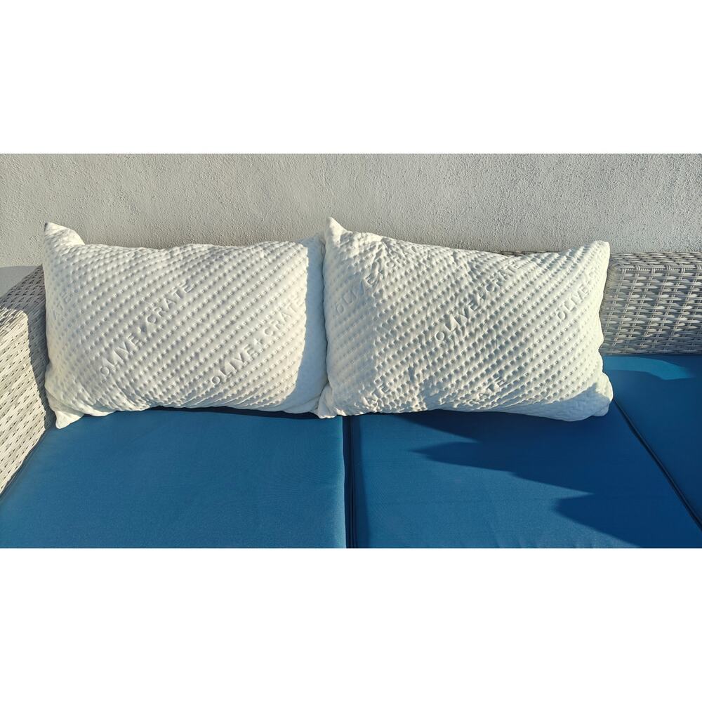 Olive Crate (2) QUEEN Bamboo Pillow - BreathePure Cooling Adjustable - Picture 3 of 9